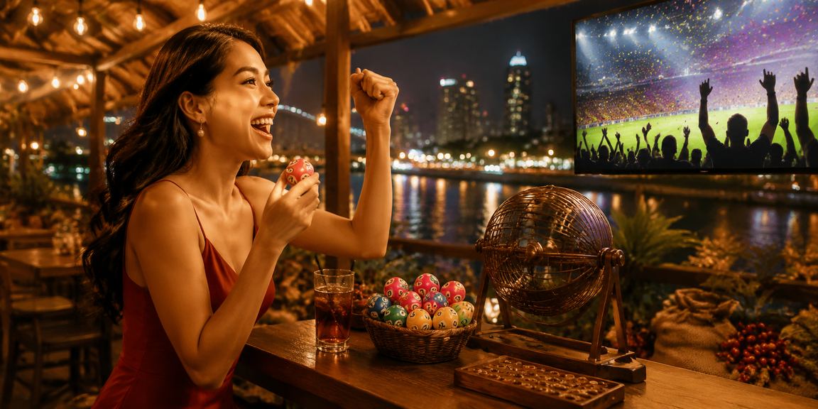 Người dân tại TP. Hồ Chí Minh thưởng thức cà phê và tham gia xổ số trực tuyến
